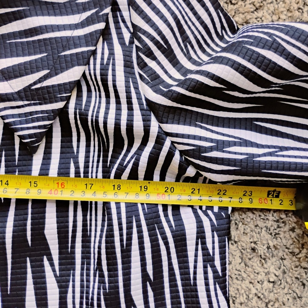 Trevan Zebra Print Jacket Collared Button Front B… - image 4